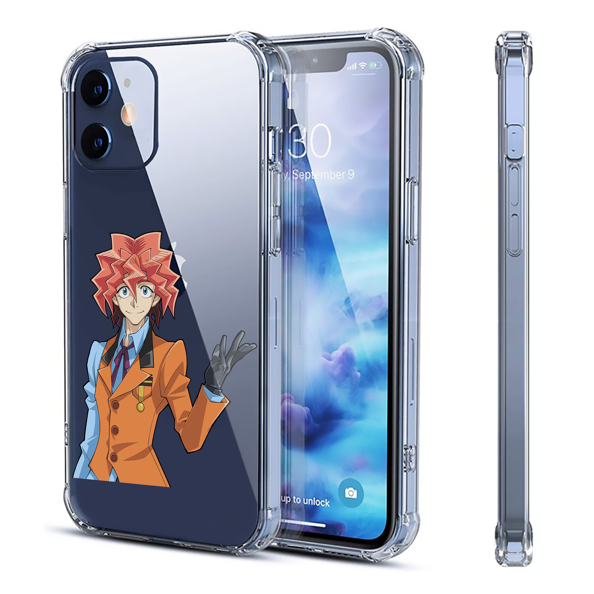 （画像用） 遊☆戯☆王 Yu-Gi-Oh! 【iPhone 12シリーズ対応】透明スマホケース（クリアソフトケース）